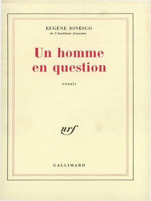 cover image of Un homme en question